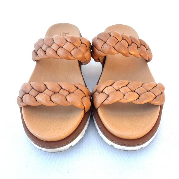 Born Women’s Freesia Sandals Braided Comfort Size 8 Tan Beige Neutral Flats - Picture 5 of 8
